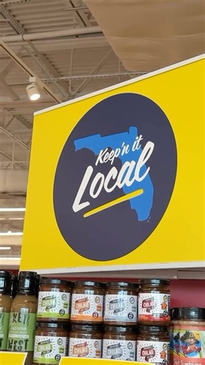 Winn-Dixie on Instagram: "Want to support #local Florida businesses? 🍊Look for the “LOCAL” signs in select stores to find your new favorites."