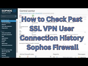 How to Check Past SSL VPN User Connection History in Sophos Firewall