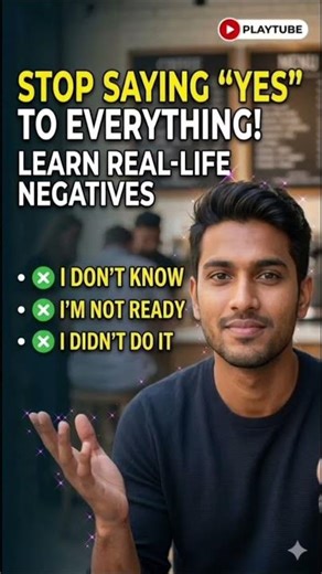 Learn to Say NO in English Confidently | Real-Life Negative Sentences | English Speaking Practice