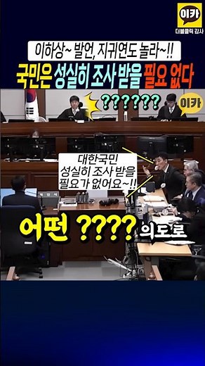 이하상, 국민은 성실히 조사 받을 필요 없다~!!, 괴변에 법정 혼란~!!
