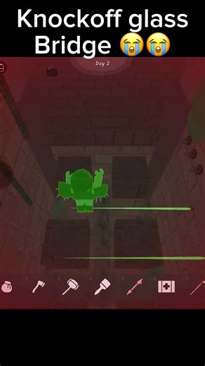 Knockoff glass bridge in 99 nights #roblox #99nightintheforest #shorts