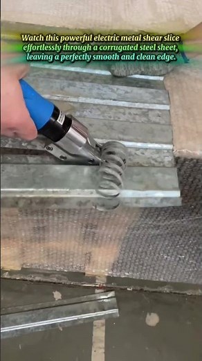 Powerful Electric Metal Shear Cutting Corrugated Steel Sheet Easily
