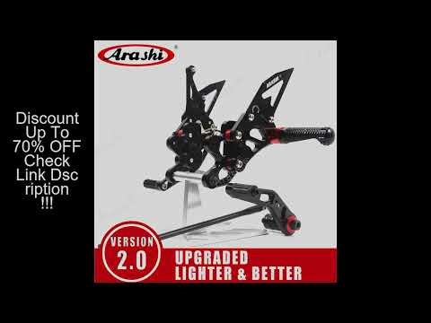 Arashi 1 Set For SUZUKI GSXR 600 750 2006 - 2025 CNC Adjustable Rearset Foot Pegs Footrest GSX-R GSX