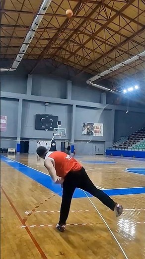 Record-Breaking basketball BOUNCE shot! 🏀