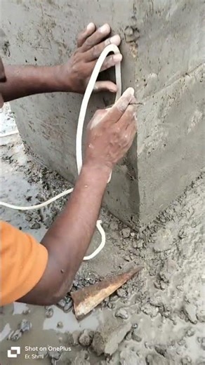level marking with water level pipe.#construction#waterlevelpipe#civilengineering#youtubeshorts