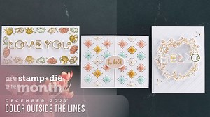Our December 2021 Clear Stamp of the Month “Color Outside the Lines” preview & tutorials are here! Get your kit today: https://spellbinders.shop/CSOM Or upgrade to the Stamp Die Set to get coordinating Color Outside the lines Die Set: https://bit.ly/3d4SS18 #neverstopmaking #SpellbindersClubKits #Spellbinders | Spellbinders Paper Arts