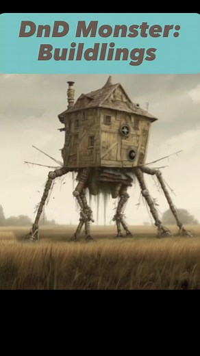 DnD Monster: Buildlings #dndhomebrew #dmtips #criticalrole #dimension20 #dndideas #dungeonsanddragons #dungeonsanddragons5e #dnd #dungeonsanddragonsmeme #pathfinder #dndadventures #dndmonster #dndhomebrewmonster #dnd5e