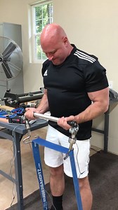 Dr. Jaquish Curls 20 reps at 100 lbs, (peak force). See real-time force measurement in video. Then get your own X3 at X3bar.com - A home gym can easily cost $3,000, but X3 is 3X as effective and a tenth the cost. If You Preorder today, we will pay for the shipping. | X3 Bar