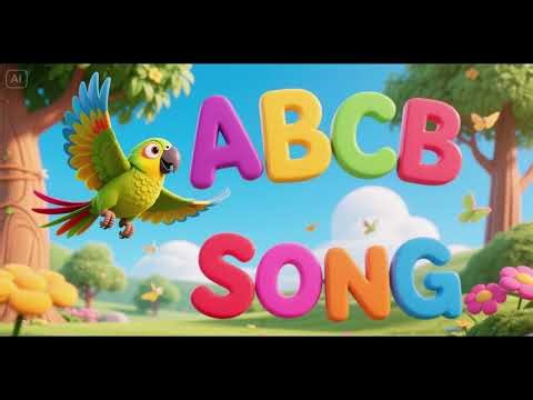 Parrot ABC Song 🦜✨ | Colourful Letters Fly | Alphabet Phonics for Kids