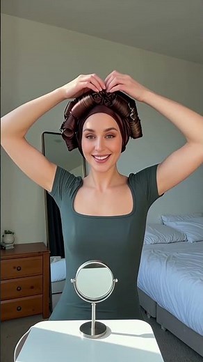 How to Do Overnight Jumbo Curls with the Viral Brown Satin Headband (No Heat!)