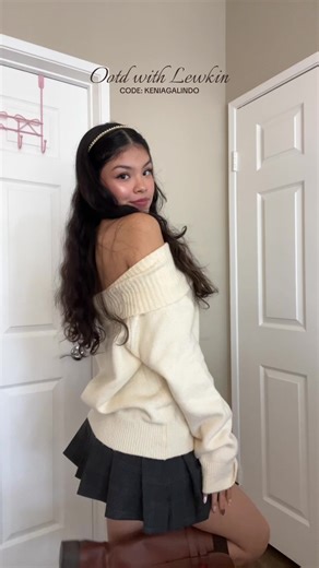 ootd with @Lewkin 🩷 use code: KENIAGALINDO for 60% off #lewkin #ootd