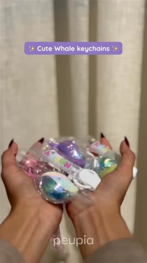 Cute whale keychain 🐳 💜 #peupiafinds | Peupia
