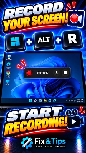 How to Record Your Screen on Windows 11 🎥 #shorts