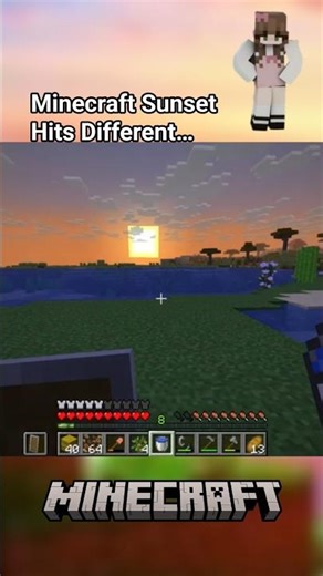 Why are Minecraft sunsets so peaceful? 🌅✨ #shorts #gaming #minecraft #ytshorts #viral #viralgaming