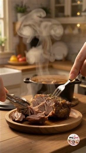 🥩 This Mississippi Pot Roast Is SO JUICY! 🤯🔥 Melt-in-Your-Mouth Meat & Gravy #satisfying #cooking