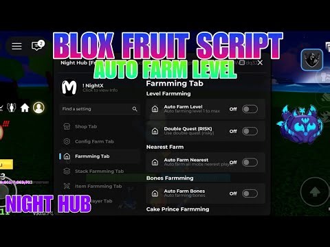 Update Night Hub Roblox Script No Key | Blox Fruits Script Update Best Auto Farm Level