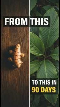 Supermarket Turmeric Root → Full Tropical Plant in 90 Days