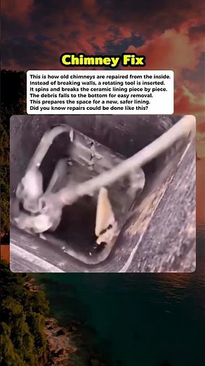 How Chimneys Are Repaired From the Inside #curiosity #mistery