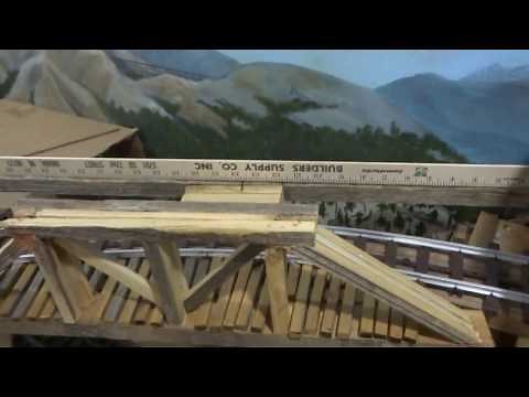 Building a through truss model railroad bridge