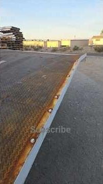 Portable trailer ramp. Trucking stuff you may see.