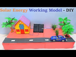 solar powered house working model - solar energy model project - diy - simple and easy | DIY pandit