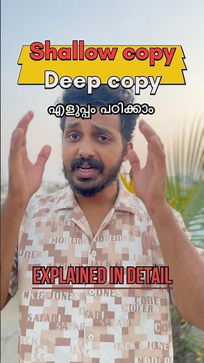 Shallow Copy & Deep Copy Python | Python Online| Python Malayalam #python #malayalam #coding #kerala