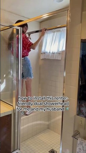 How to install renter-friendly dual showerhead for me and my husband