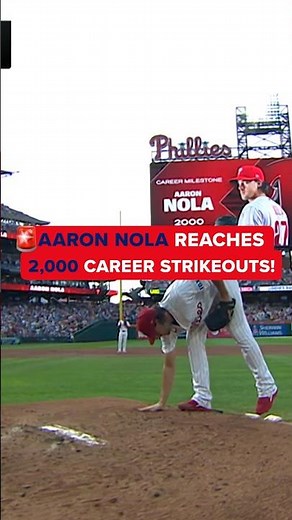 Aaron Nola reaches 2,000 career strikeouts 🔥