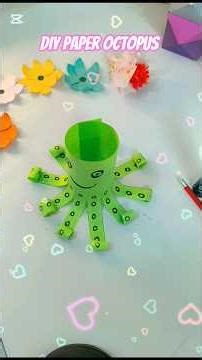 DIY Paper Octopus/Easy making #diy #origamitutorial #origami #reachmorepeople #artandcraft #ytshorts