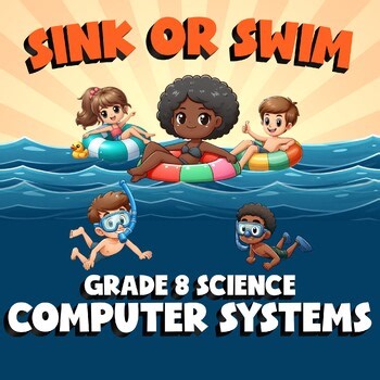 Computer Systems SINK OR SWIM Science Game - No Prep Grade 8 Review