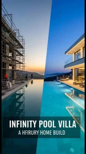Luxury Modern Villa with Infinity Pool Timelapse