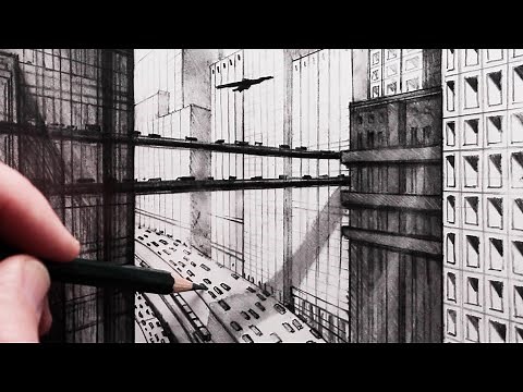 How to Draw a Futuristic City in Perspective: Metropolis