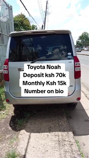 Drive home a reliable and spacious 2011 Toyota Noah today on flexible loan terms! 🚗✨ The 2011 Toyota Noah is the perfect family and business van — fuel-efficient, comfortable, and built for performance. Ideal for school runs, road trips, Sacco use, or daily errands. Enjoy smooth handling, a powerful yet economical engine, and a roomy interior that fits the whole family with ease. ✅ 7–8 seater capacity ✅ Fuel efficient ✅ Automatic transmission ✅ Spacious & comfortable interior ✅ Well maintained 