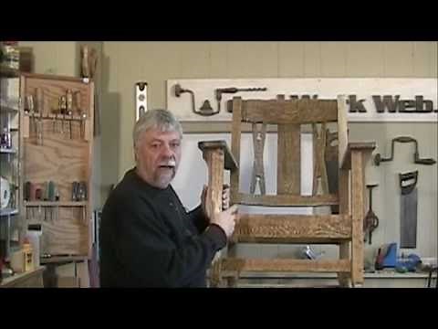 Restoring an Antique Rocking Chair - A Woodworkweb woodwoking video