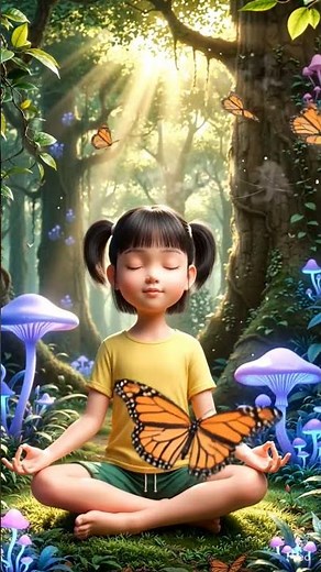 Kids Meditation 🧘‍♀️ Enchanted Forest Relaxation 🌸✨ #kidsyoga