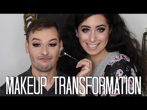 ICH SCHMINKE MEINEN MANN | MAKEUP TRANSFORMATION | Jolina Mennen