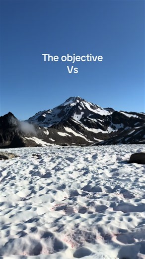 Successful summit: mountain hiking reward and view
