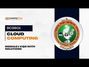 Cloud Computing (BCS601) - Module 1 - VIQs with Solutions - VTU Exam Preparation