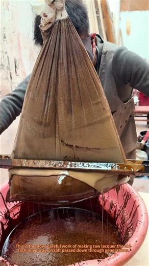 Traditional Raw Lacquer Making Process