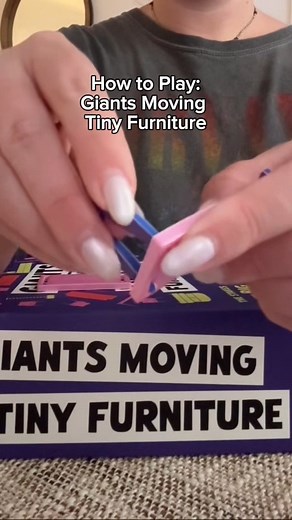 Fun Fact: tiny furniture IS harder to move than regular furniture 😮‍💨 #giantsmovingtinyfurniture #newgames #gamenight #games | Exploding Kittens