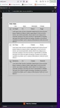 JavaScript Expandable Table Rows w/ JSON #programming #coding #webdevelopment
