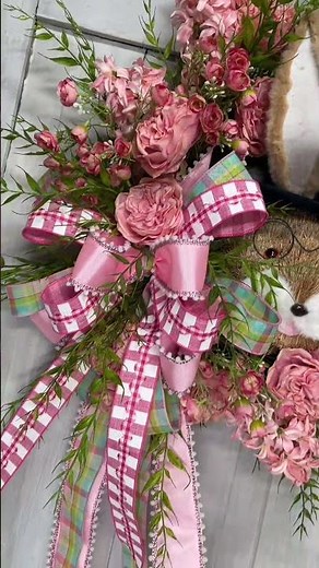 Easter Bunny Floral Wreath Kit Tutorial | Spring DIY Wreath