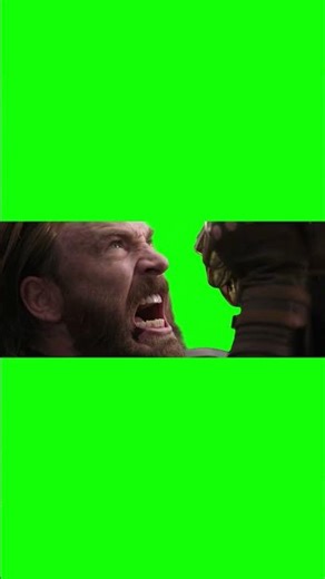 Thanos Punching Captain America meme - Green Screen - Avengers: Infinity War