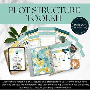 Novel Writing Plan Plot | Digital Novel Planner With Plot Structures, Writing Templates & Story Outlines | Nanowrimo, Preptober RESOURCE - Etsy