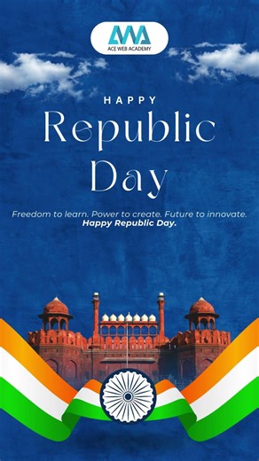 Happy Republic Day from Ace Web Academy!