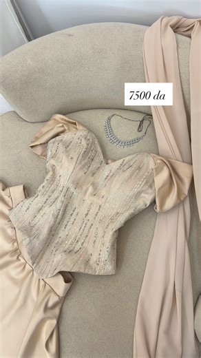 ⚜️lydia collection⚜️ on Instagram‎: "✨ Collection 2026 ✨ Taille :36/38/40/42/44/46 Commande par message privé Livraison disponible #فستان #فساتين_مناسبات #فساتين_ناعمه #فساتين_خطوبه #فستان_عرس"‎