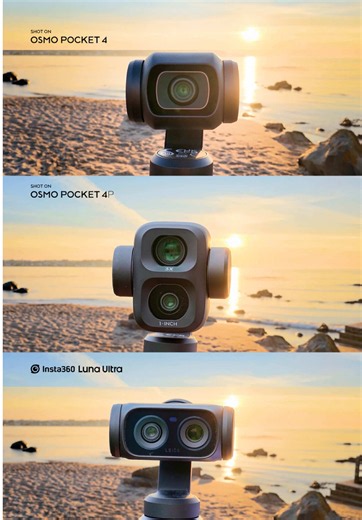 DJI Pocket 4P vs Insta360 Luna Sunset Comparison