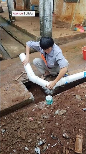 PVC pipe line installation