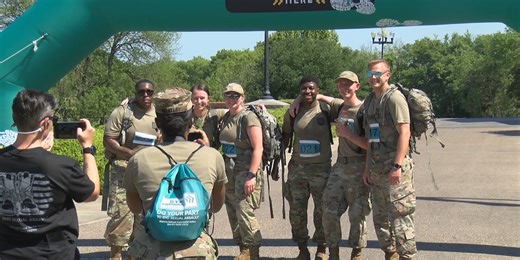 Alabama National Guard holds Ruck March for sexual assault awareness