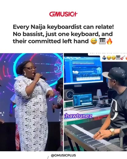 If you’re a keyboardist in Nigeria, you must have been through this phase. 🎹😂 . . . 📹 @shawtunez @officialprudence_1 . . . . . #gospelmusicians #africanchurch #keyboardplayer #musicianlife #gmusicplus | Gmusicplus